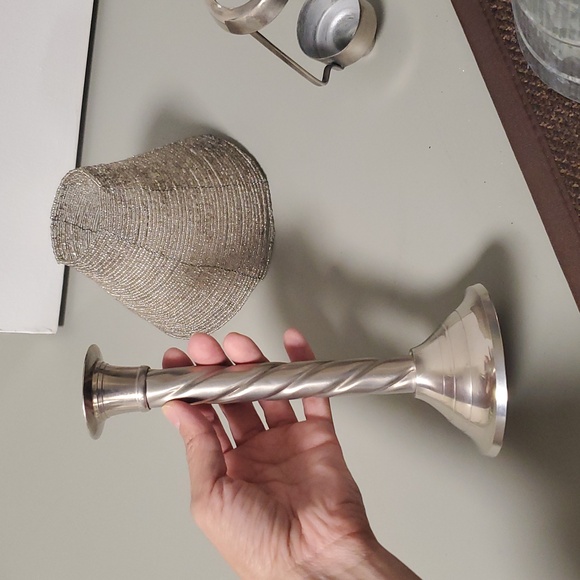 International Silver Company Lamp Candle Lamp With Silver Shade - Picture 3 of 5